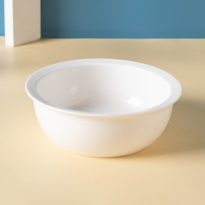 Tazón de reversa grande blanco (14x14x5cm)