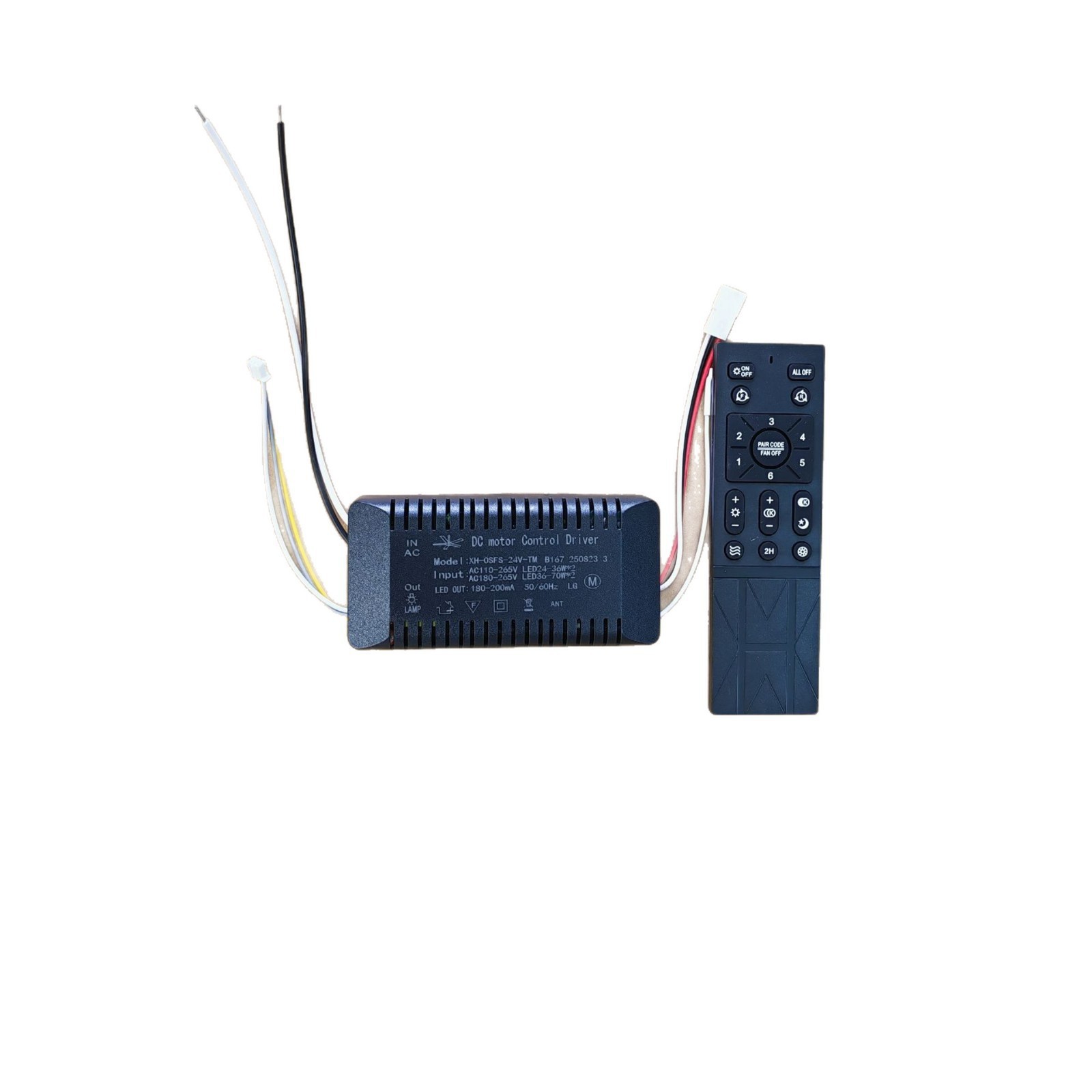 Brushless DC motor XH-OSFS-24V-B167 Bedroom Fan Light Oscillating Controller Driver Remote Control