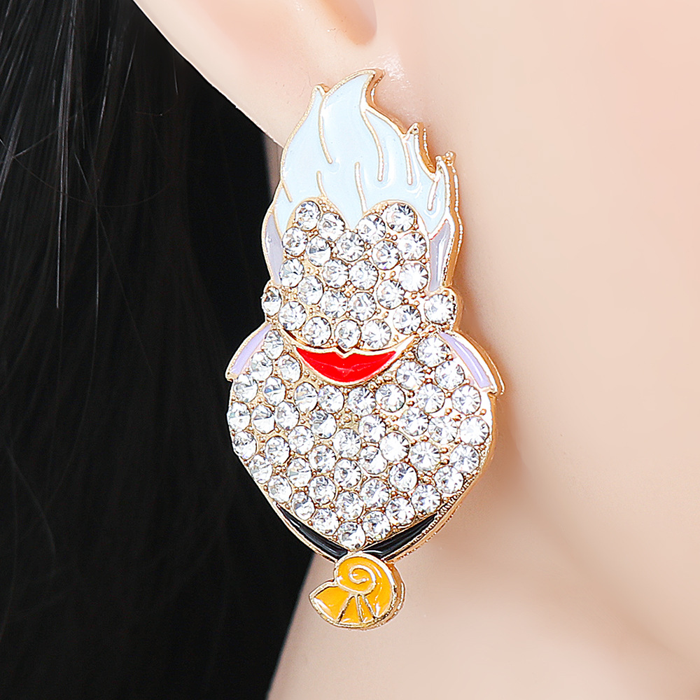 55622 Beautiful Creative Cartoon Funny Personalized Earrings Halloween Ghost Festival Earrings display picture 2