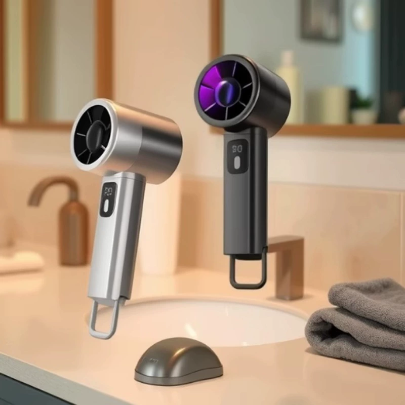 Новый трансграничный 199-скоростной USB-вентилятор с цифровым дисплеем, складной и настольный турбинный вентилятор с высоким ветром, модный и портативный