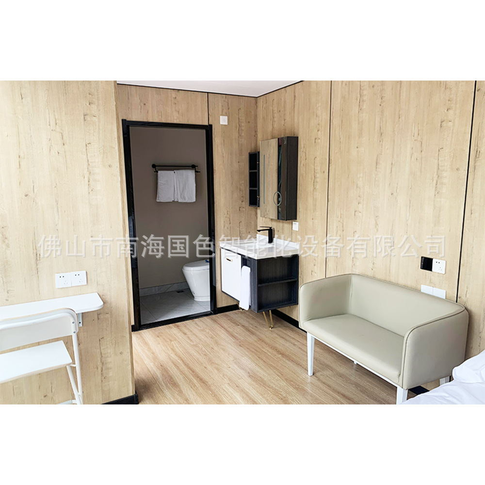 Villa de acero ligero Casa de tablero móvil Casa de familia cápsula espacial Contenedor Casa de caja Casa móvil Casa integrada con estructura de acero