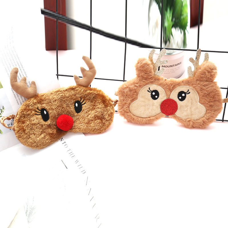 クロスボーダーebay漫画ぬいぐるみヘラジカ睡眠アイマスク欧米クリスマスプレゼント昼休み睡眠アイマスク卸売り|undefined