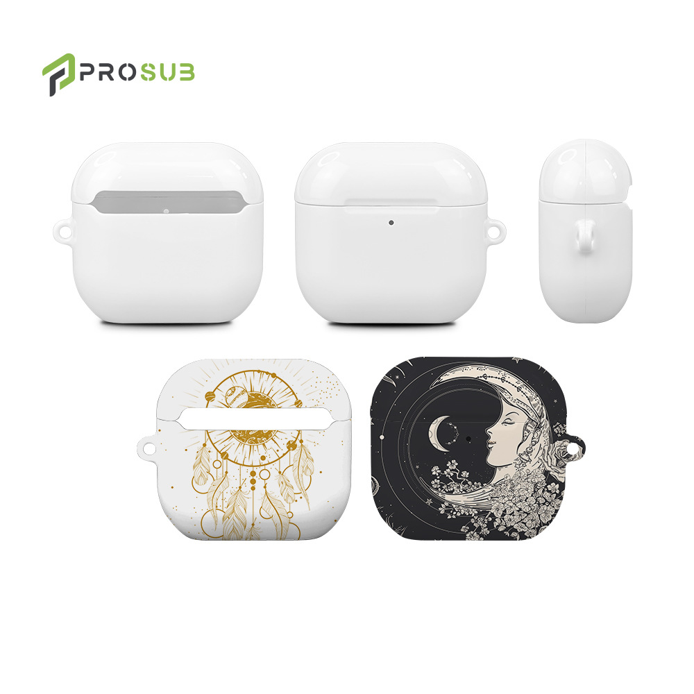 Aplicable a Apple AirPods 4 generación de cubierta de auriculares recubierto de película transferencia térmica de cuatro piezas material de cubierta de auriculares al por mayor