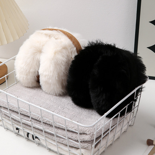 Korean-style Foldable Ear Warmers for Men and Women — Autumn/Winter, Cute Plush Design, Protects Ears, Keeps Warm, Shields Against Cold and Frost