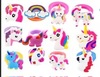 Cartoon ring PVC, children's pony from soft rubber, accessory, European style, unicorn, Amazon