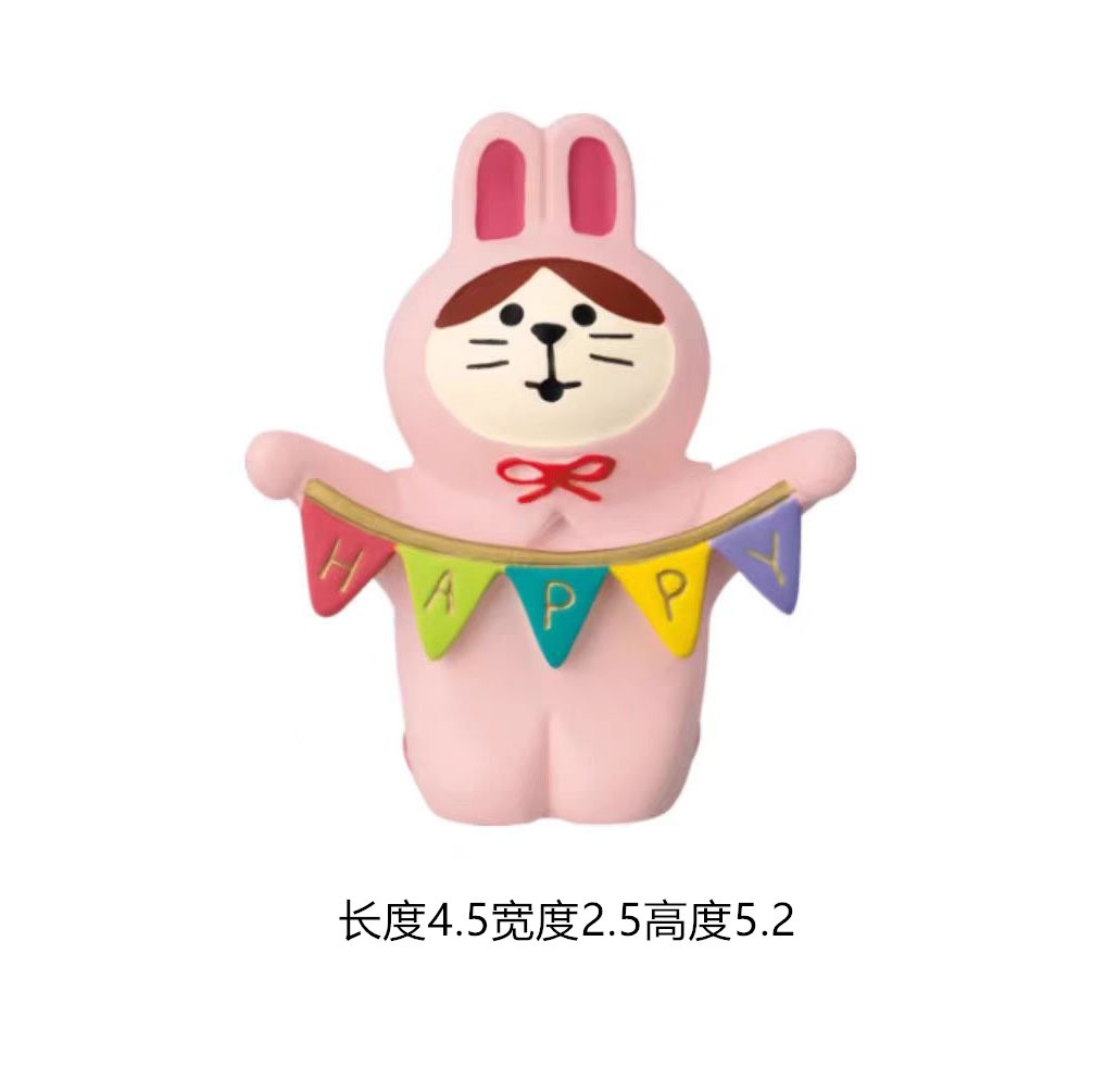 日本式抹茶シリーズ家庭猫樹脂かわいい車載デスクトップdiy小置物プレゼントミニチュア撮影場