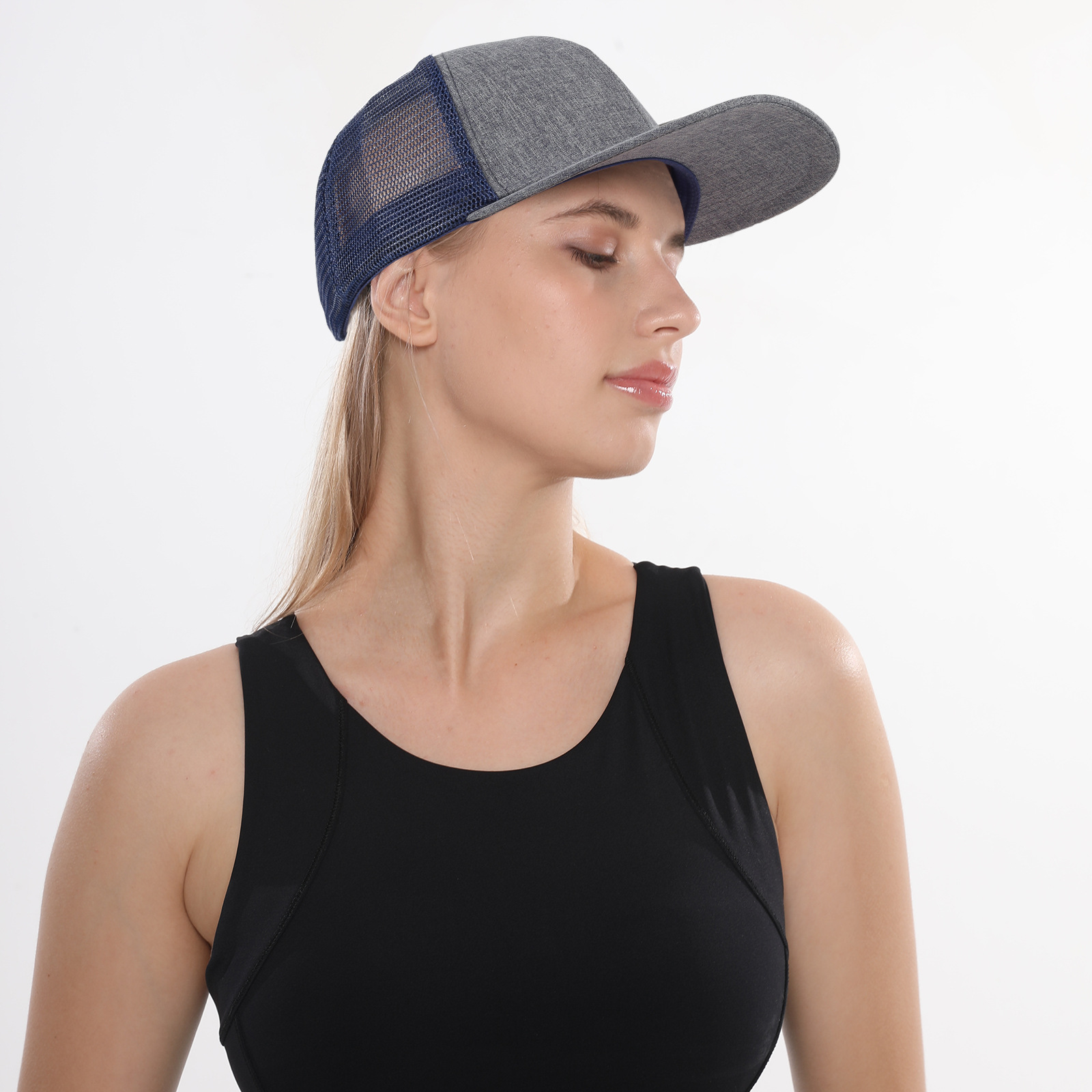 Benutzer definierte Logo Richard son 112 Trucker Cap Unisex Flat Bill Hip Hop Hysteresen Hüte Sommer atmungsaktive Mesh Baseball Caps Gorros – Detail 2