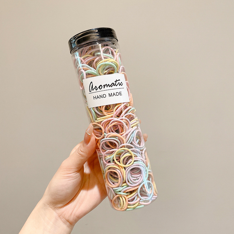 Banda de goma infantil pulgar anillo de cabello de cabello lindo cordón de cabello no daña cabello elástico para niñas atadas pelo banda de goma