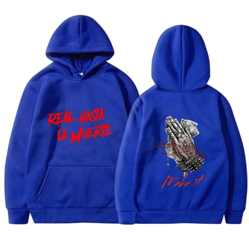 Rapper Anuel AA Men's Hoodie Men's and Women's Fashion Simpl