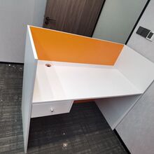 職員辦公桌電銷卡位簡約辦公室桌椅組合銷售工位員工屏風小卡座