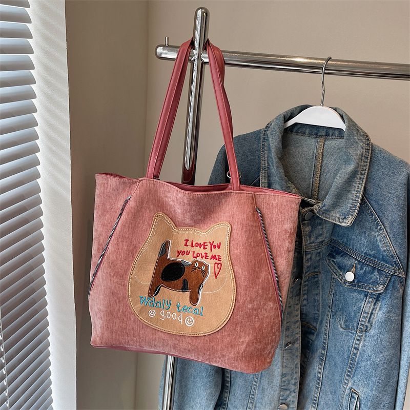 Mochila popular de este año para mujeres 2024 nuevo otoño de alta calidad galletas gatos tote bolsas de hombro de gran capacidad
