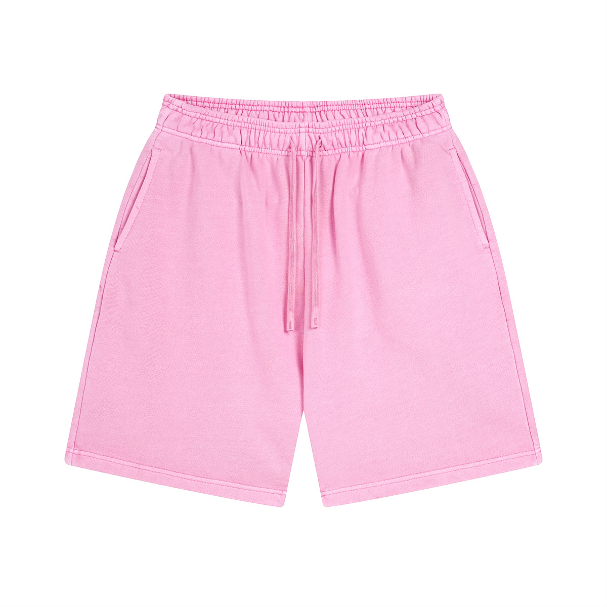 Conjunto de ropa de verano para hombre, de manga corta, fina, lavada y teñida, estilo urbano, desgastada, de marca, con pantalones cortos deshilachados, conjunto para pareja. image 19