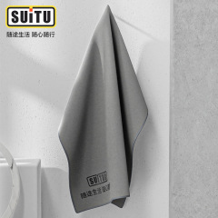 Special water-absorbent car wash towel and car wipe cloth for car interiors. Suede rag for car interior, non-shedding, double-sided thickening.