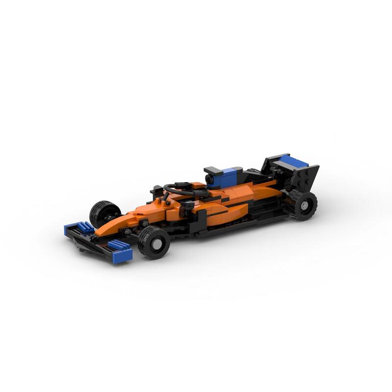 Compatible with LEGO Formula MOC-60343 F1 McLaren MCL35 Assembled suit Educational Toy Gift