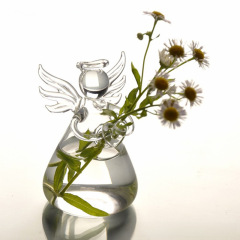 Angel vase creative flower pot floral vessel home hydroponic container glass craftwork