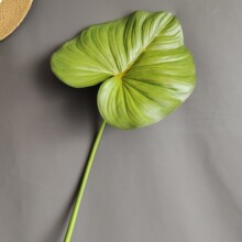 仿真像素布蔓绿绒叶 新中式家居样板间酒店橱窗婚庆陈设装饰叶材