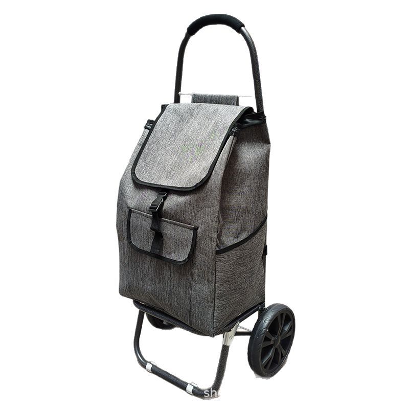 Factory Outlet Lightweight Two-wheeled Folding Shopping Cart Shopping Cart for the Elderly