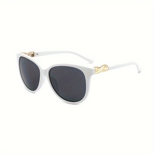 Women's Sunglasses Plastic Frame Sunglasses with Metal Trim