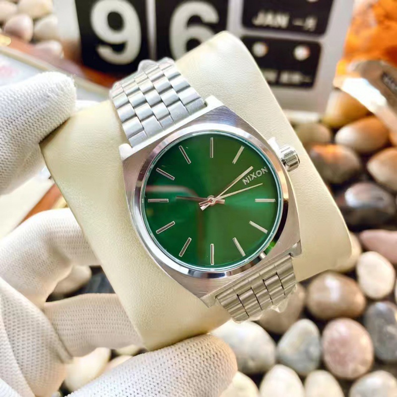 2024 foreign trade hot men's 3-pin watch stainless steel watch with calendar manufacturers wholesale a generation of hair