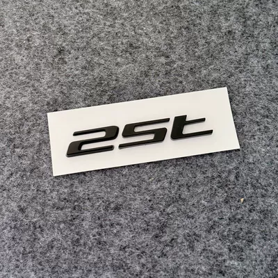 for Jaguar letter emblem XJL: Car logo - standard-25t-bright-black