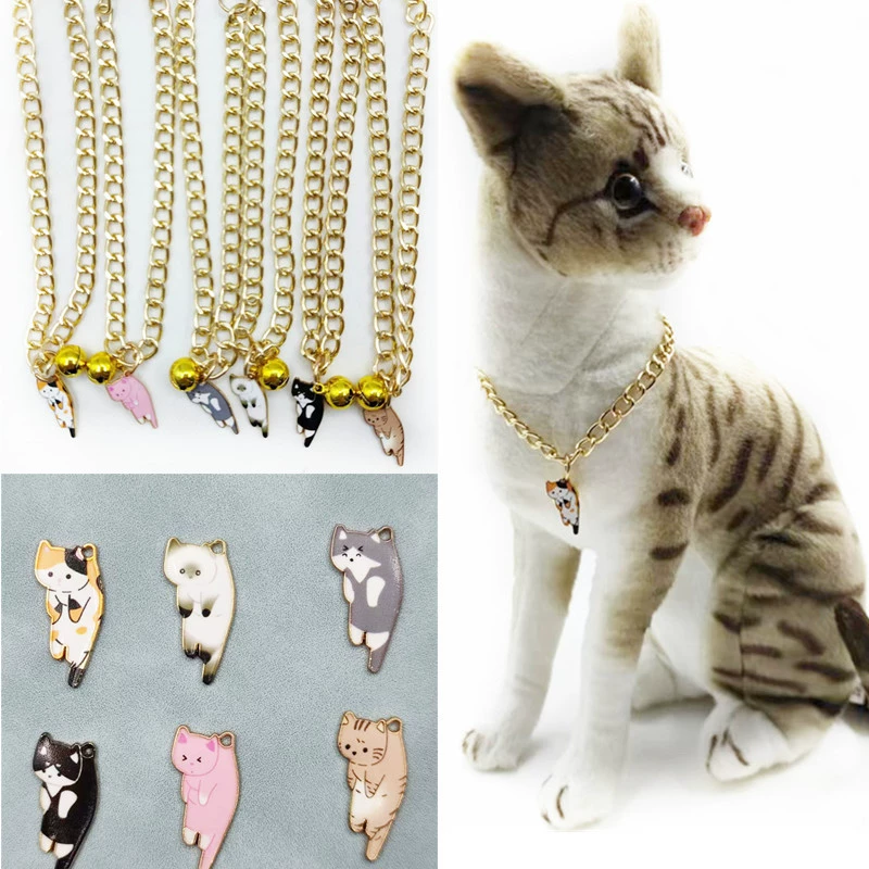 2022 новое ожерелье с кошачьей биркой украшения для домашних животных в стиле принцессы кошачья бирка с металлическим ошейником Amazon