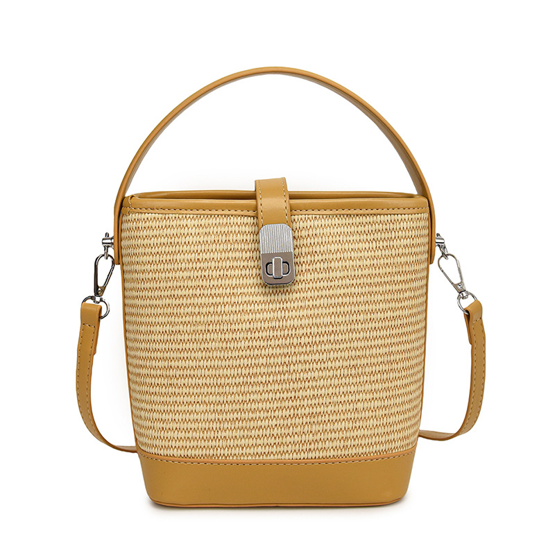 Bolso bandolera de tejido versátil con bloqueo de color de verano nuevo 2024 para mujer, súper popular nicho de césped para mujer, bolso bandolera de agua, móvil_voghion.com