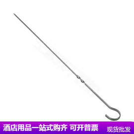 批发9字钩扁签不锈钢烤炉吊钩签烧烤扁针带钩烤肉扁签欧洲同款