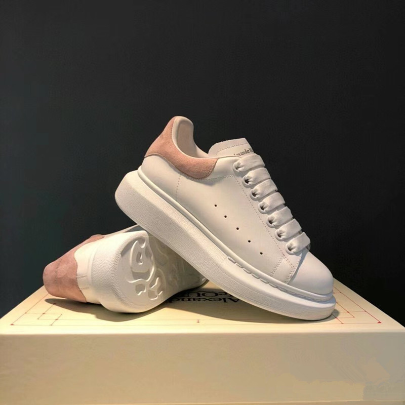 Putian High Version Mcqueen White Shoes Women's Casual Thick-Soled Height-Increasing Shoes Men's and Women's Couple Shoes Trendy Versatile Sneakers