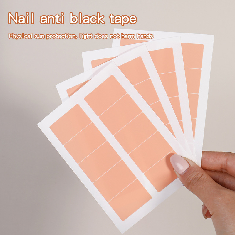 Disposable Anti-Tanning Nail Tape, Self-Adhesive Elastic Half-Finger Protection Against Uv Light, Prevents Hands from Turning Black, Nail Fixing Stickers Disposable Anti-Tanning Nail Tape, Self-Adhesive Elastic Half-Finger Protection Against Uv Light, Prevents Hands from Turning Black, Nail Fixing Stickers