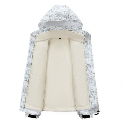 Otoño y invierno pareja de terciopelo grueso agitado chaqueta casual de terciopelo hombre y mujer cuello vertical chaqueta de terciopelo 3 en 1 chaqueta de asalto