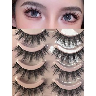 Big Devil Thick False Eyelashes Hard Stem Cross European and American Barbie Big Eyes Pointed Tail Exaggerated Eyelashes Curled European and American Style