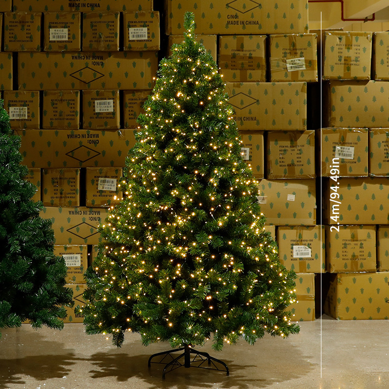 Shengyuan nuevo tamaño completo PVC gran árbol de Navidad decoraciones Navidad ambiente interior y exterior diseño de escena