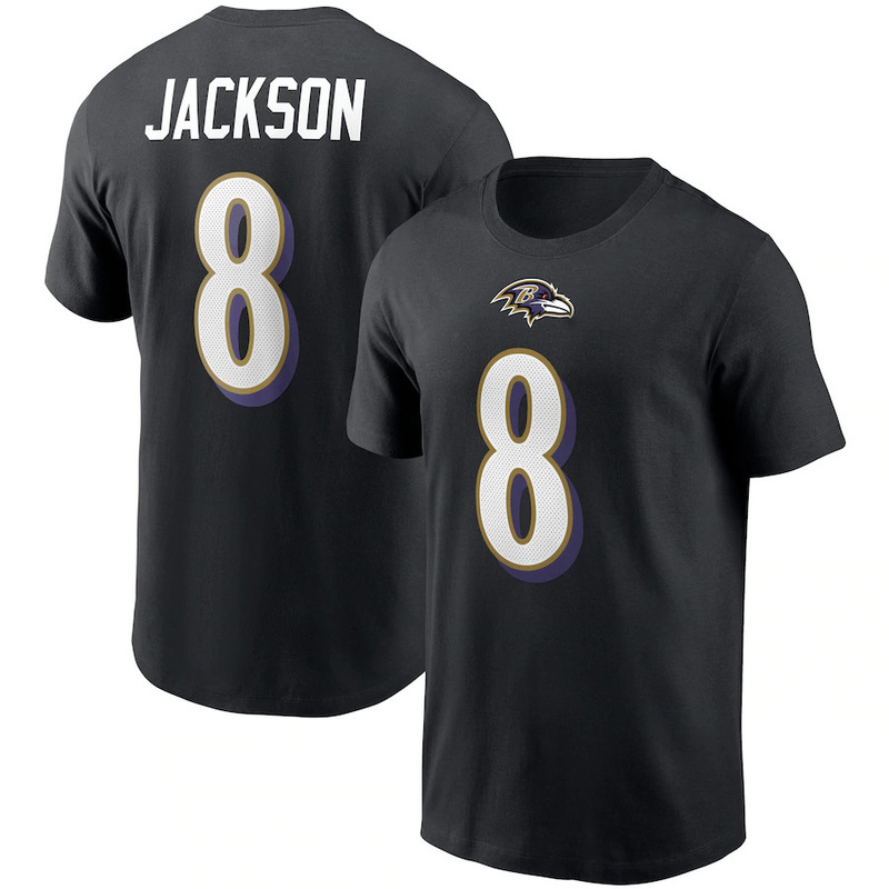 Support Customization Export Outdoor Sports Loose Large Size Quick-Drying T-Shirt Men's Nfl Football Crow T-Shirt Support Customization Export Outdoor Sports Loose Large Size Quick-Drying T-Shirt Men's Nfl Football Crow T-Shirt