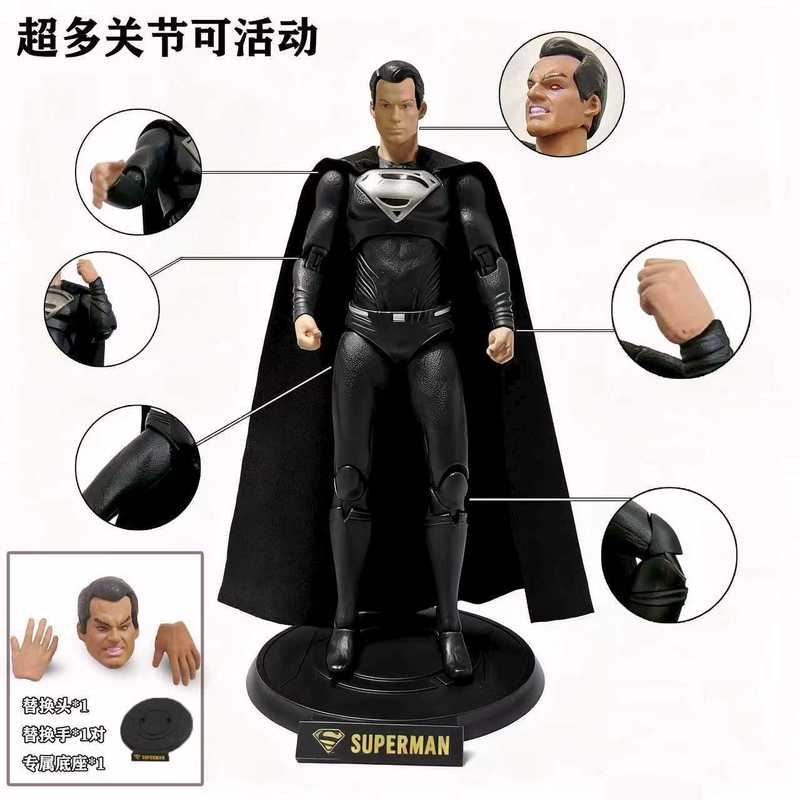 正义联盟dc超人蝙蝠侠手办小丑女侠阿甘骑士小丑7寸可动模型摆件|undefined