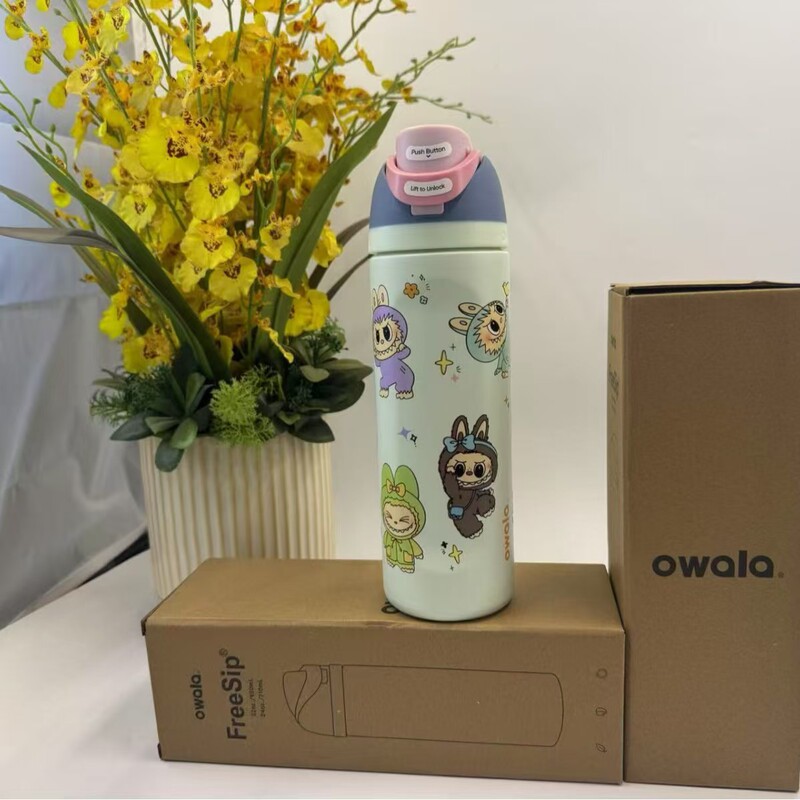 新款Owala32oz24oz运动水壶304不锈钢保温杯户外便携手提式双饮杯|undefined