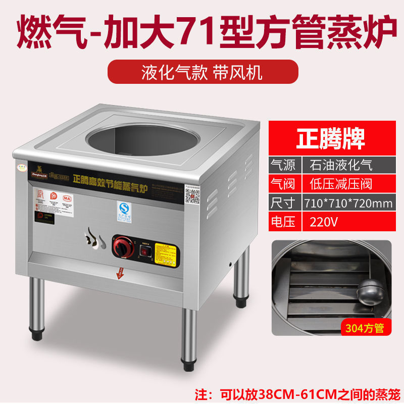 horno de vapor de vapor de gas comercial horno de vapor de calor eléctrico gas licuado eléctrico puro desayuno de gas horno de vapor máquina de bolos de vapor