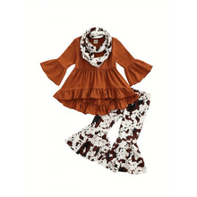 G 43139 Kids' Floral Flare Pant Set ��ͯ�������ȿ���װ��