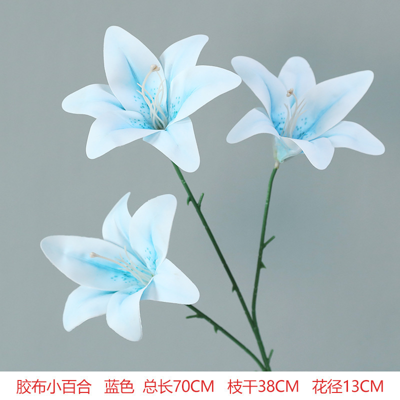 蓝色系仿真花婚礼婚庆场地场景布置道具装饰花艺花材花束假花批发|undefined