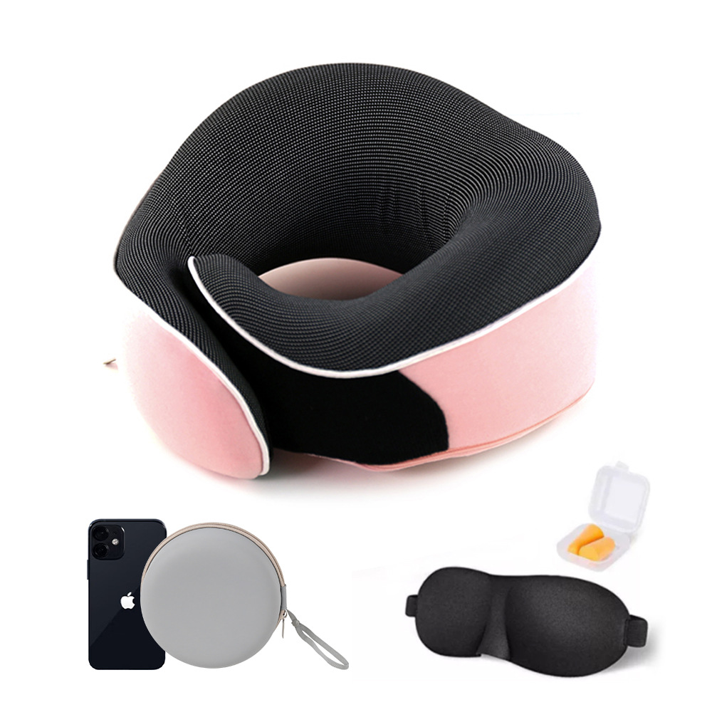 Ventas transfronterizas calientes almohada de memoria espacial almohada de cuello almohada caja de almacenamiento almohada de memoria almohada de algodón de rebote lento almohada de tipo u