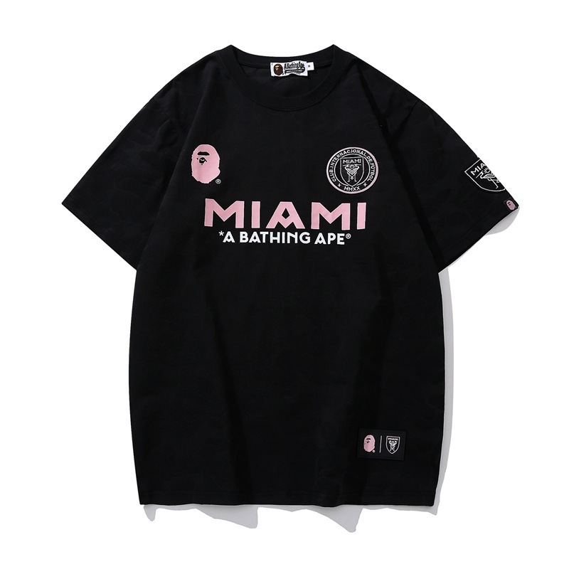 クロスボーダー迷彩スポーツ半袖Ape International共同ブランドファッションラウンドネック通気性3DプリントTシャツ卸売|undefined