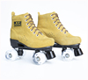 Leather flashing roller skates for adults