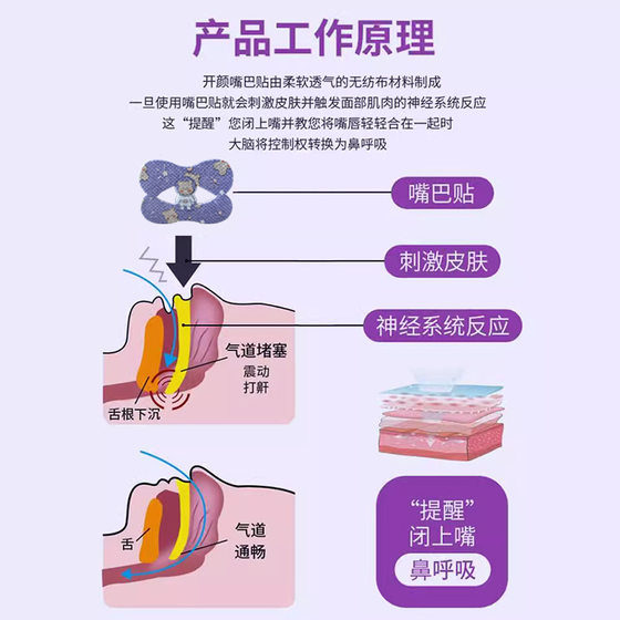 Wholesale mouth breathing convex lip stickers to prevent open mouth shut artifact children adults sleep at night mouth closure stickers
