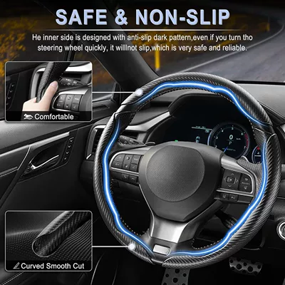 Steering Wheel Clip-On Cover, Universal | Steering wheel cover
