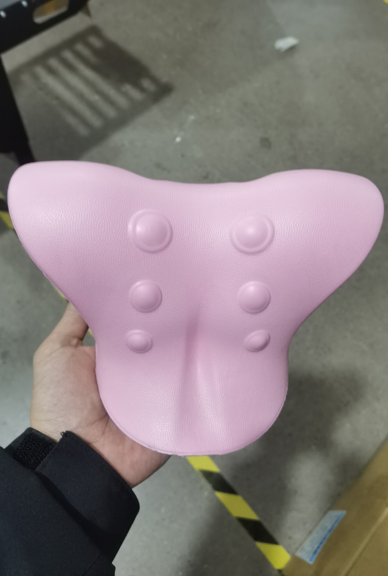 Almohada en forma de C, ortesis de acupresión de masaje de columna cervical, dolor de hombro y cuello, curvatura, bolsa de riqueza, almohada, protección para el cuello, artefacto de tracción