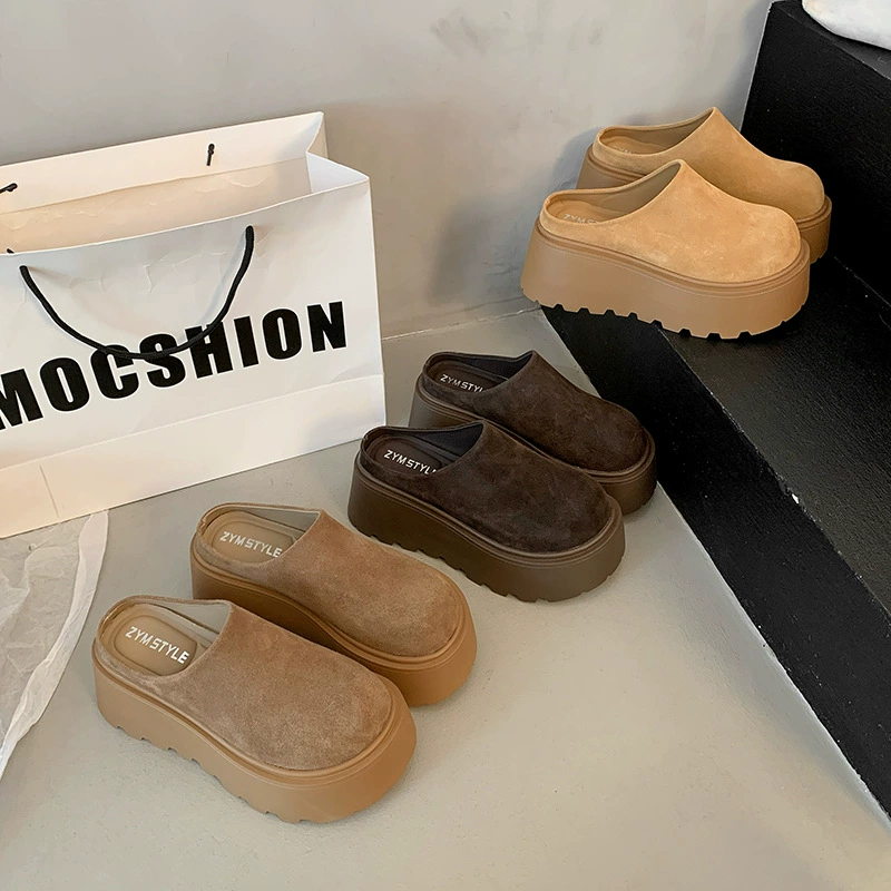Супер-горячие туфли Birkenstock с толстой подошвой, цвета манго, уродливые, милые, весна 2025, новые, горячая весна, бисквит, толстая подошва, усиленная полуоблегающая обувь