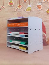 A3多层叠加文件架工程图纸办公A4纸资料架打印机收纳资料框置物架