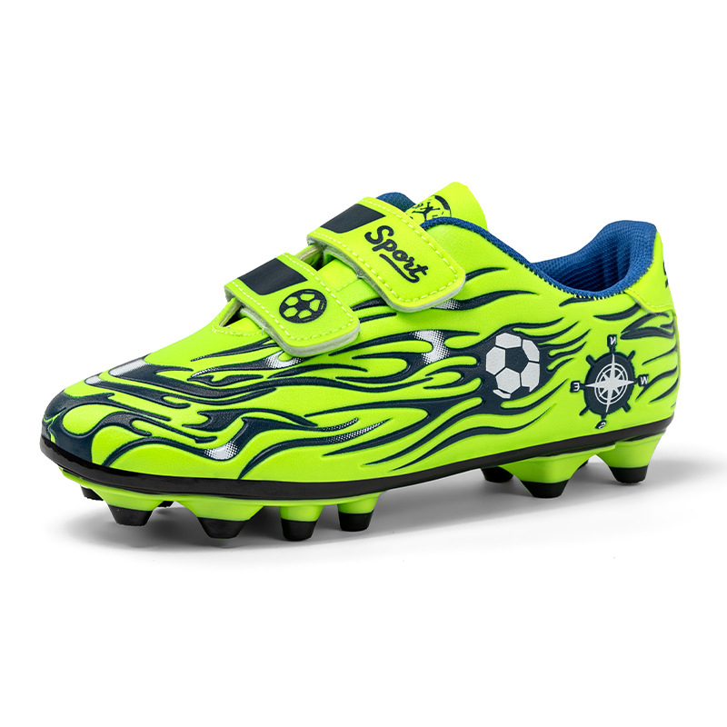 Niños y niñas transfronterizos competición de césped niños transpirables cómodos deportes ocio clavos fabricantes de zapatos de fútbol