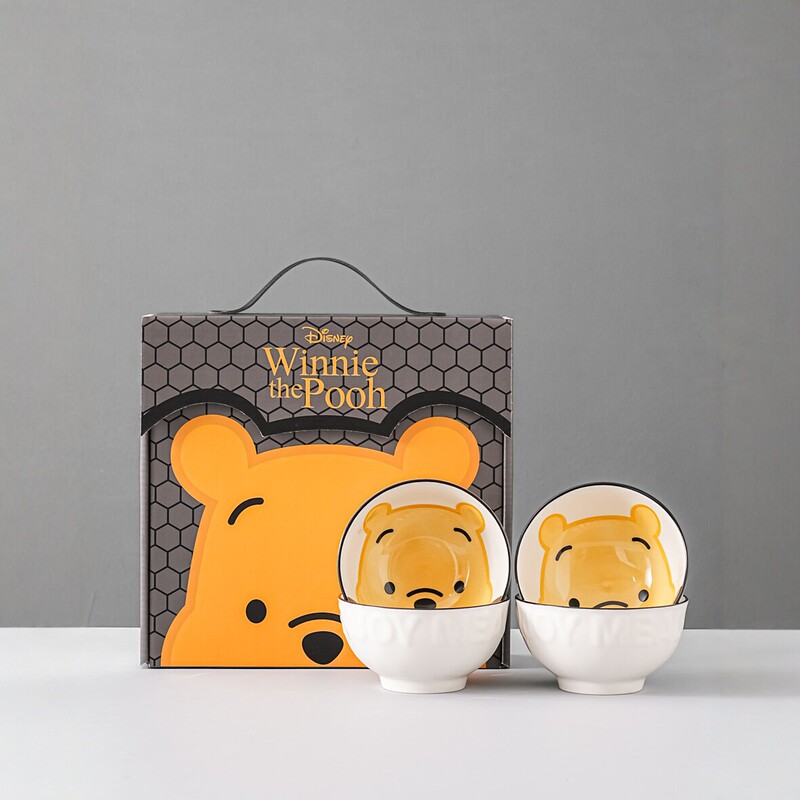 Jutaoren Winnie the Pooh Series Creative Simple Ceramic Tableware Set Opening Event Promotional Gifts Wholesale