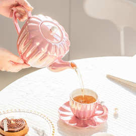 5H6S批发珍珠陶瓷水果茶壶单壶花茶壶家用咖啡杯子英式下午茶茶具