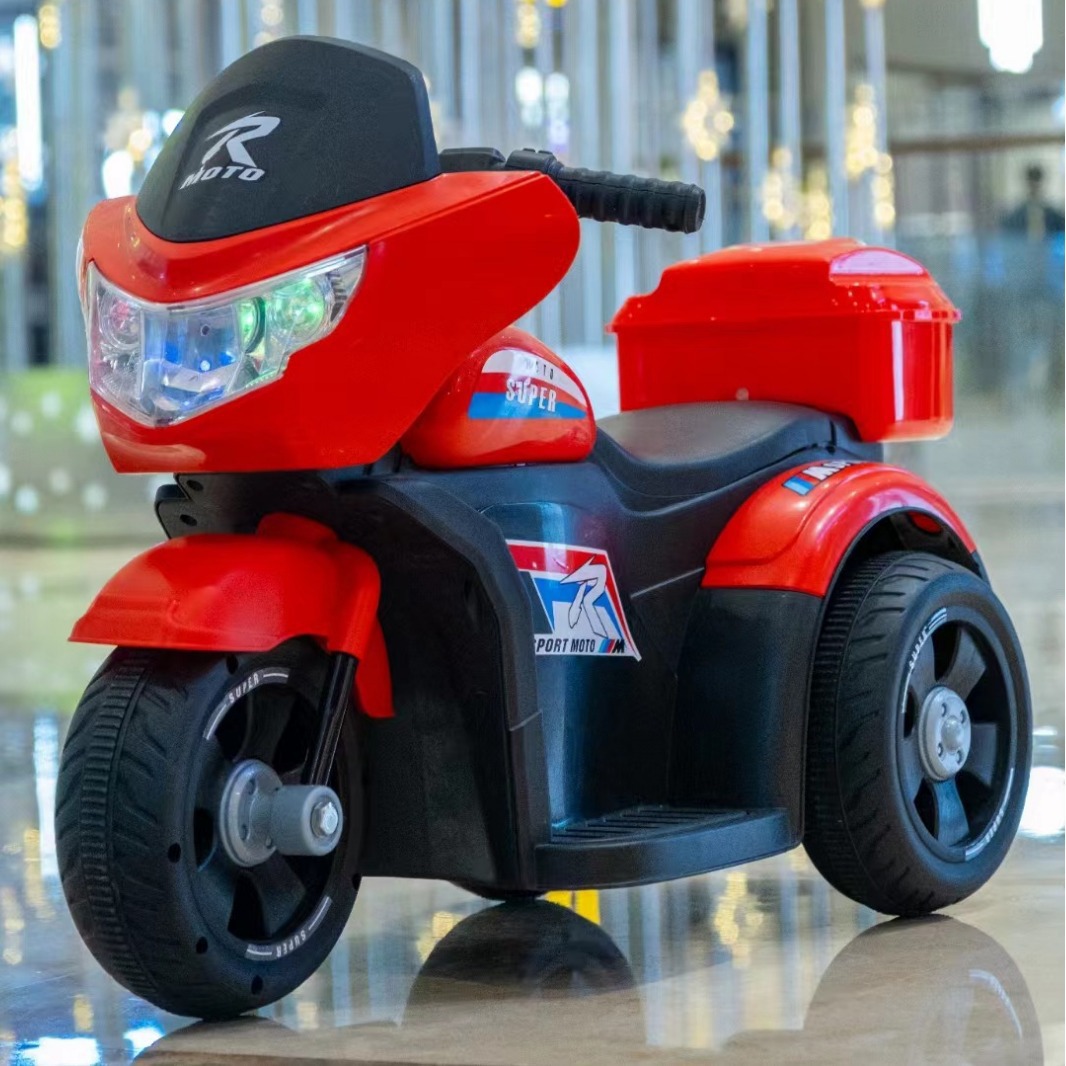 Harley, motocicleta eléctrica para niños, tricicletas para hombres y mujeres, automóvil de control remoto para bebés, automóvil de juguete para niños, automóvil de carga de red roja